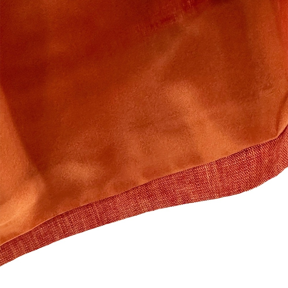 LUCA LUCA 100% Linen Italian Midi Skirt • 6 • orange • quiet luxury, silk lining - Picture 6 of 9